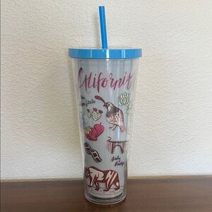 Starbucks California Themed Venti Tumbler with Straw - Blue